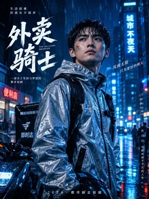 剧单《反转控的狂欢》收录的短剧《外卖小哥的龙城风云》封面